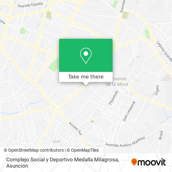 Mapa de Complejo Social y Deportivo Medalla Milagrosa