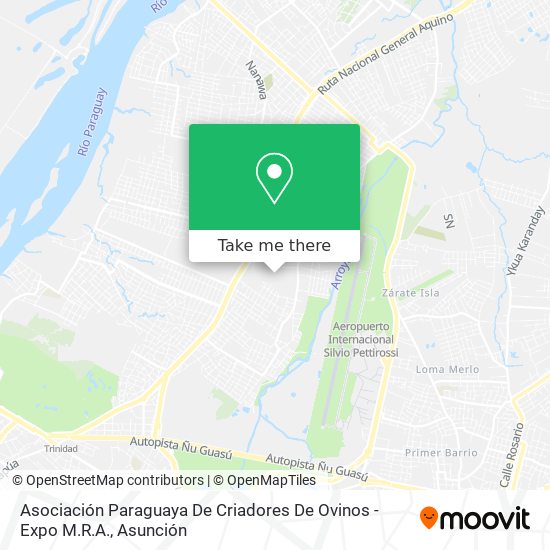 Asociación Paraguaya De Criadores De Ovinos - Expo M.R.A. map