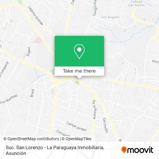Suc. San Lorenzo - La Paraguaya Inmobiliaria map
