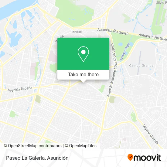 Paseo La Galería map