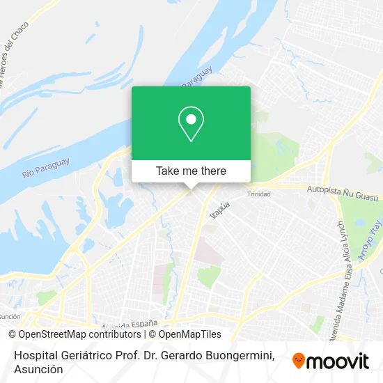 Hospital Geriátrico Prof. Dr. Gerardo Buongermini map