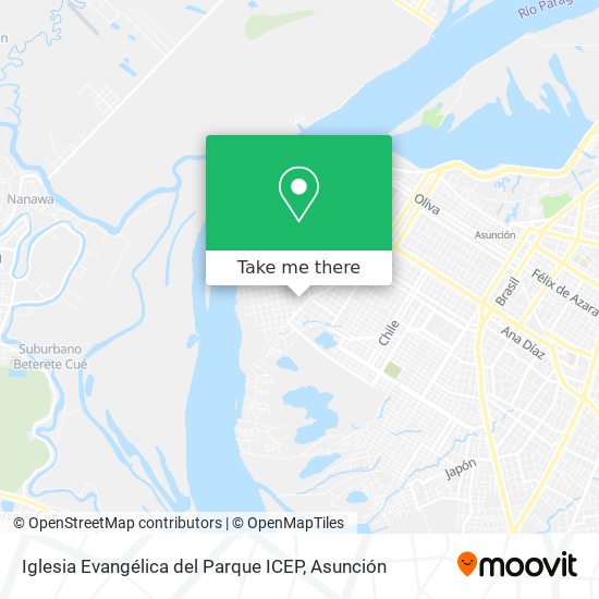 Mapa de Iglesia Evangélica del Parque ICEP