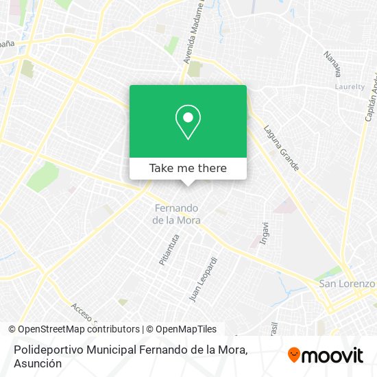 Polideportivo Municipal Fernando de la Mora map