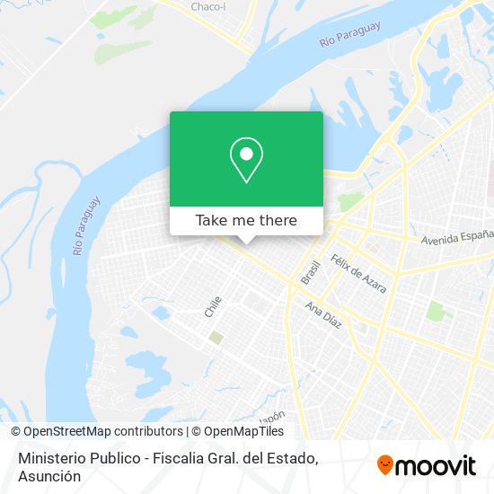 Ministerio Publico - Fiscalia Gral. del Estado map