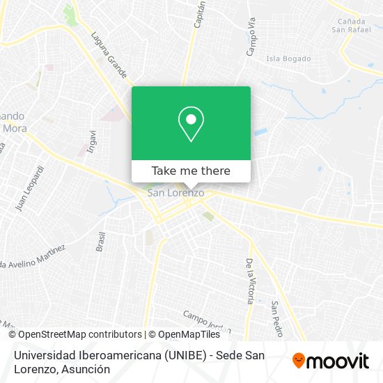 Universidad Iberoamericana (UNIBE) - Sede San Lorenzo map