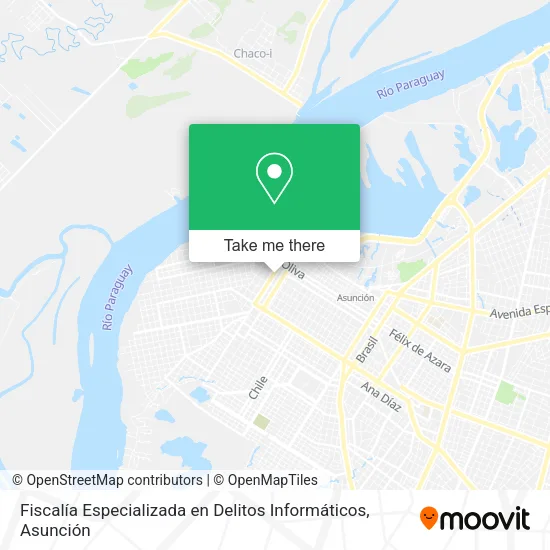 Fiscalía Especializada en Delitos Informáticos map