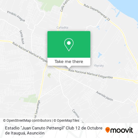 Estadio "Juan Canuto Pettengil" Club 12 de Octubre de Itauguá map
