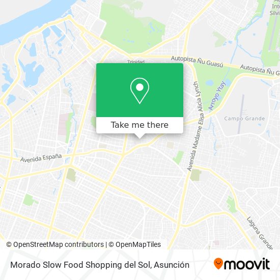 Morado Slow Food Shopping del Sol map
