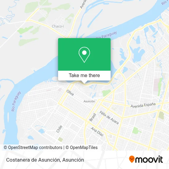 Mapa de Costanera de Asunción