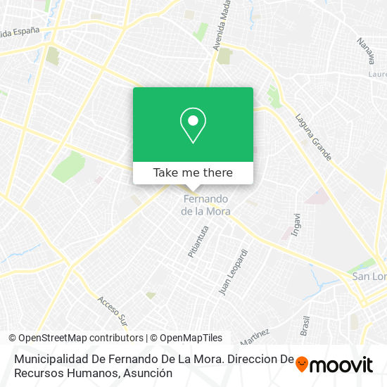 Municipalidad De Fernando De La Mora. Direccion De Recursos Humanos map