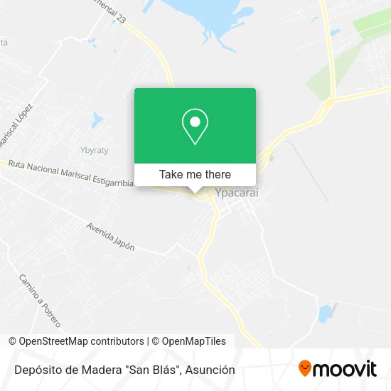 Depósito de Madera "San Blás" map