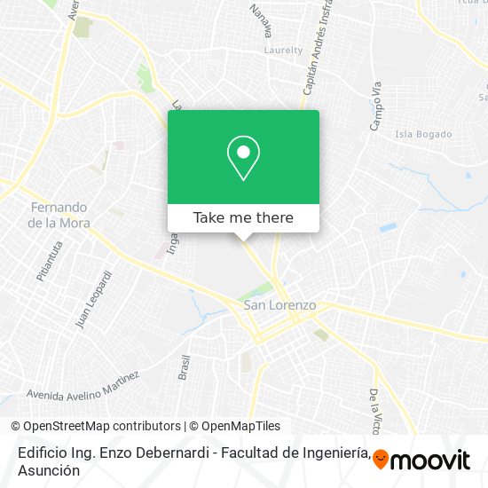 Mapa de Edificio Ing. Enzo Debernardi - Facultad de Ingeniería