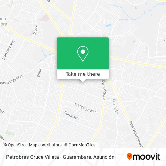 Petrobras Cruce Villeta - Guarambare map