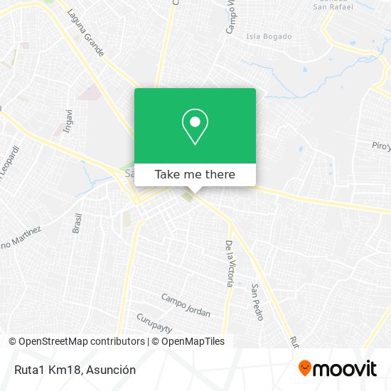 Mapa de Ruta1 Km18