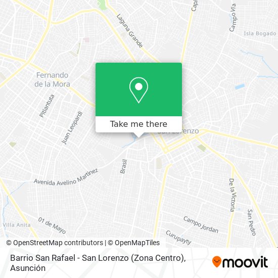 Barrio San Rafael - San Lorenzo (Zona Centro) map