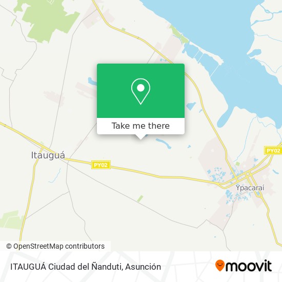 Mapa de ITAUGUÁ Ciudad del Ñanduti