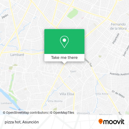 Mapa de pizza hot