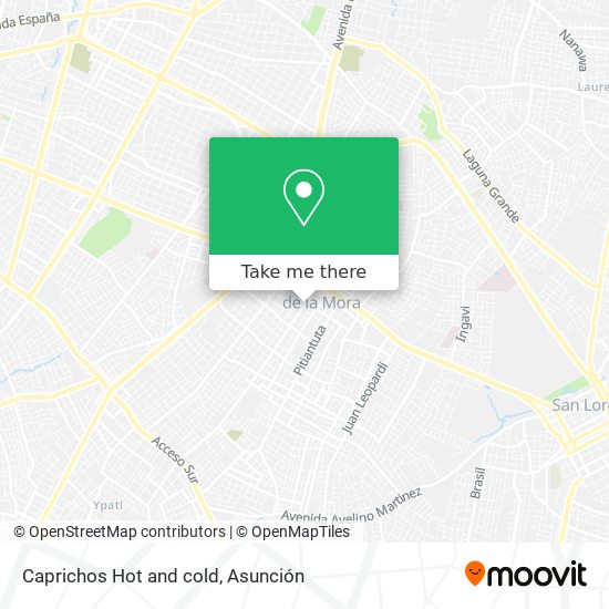 Caprichos Hot and cold map