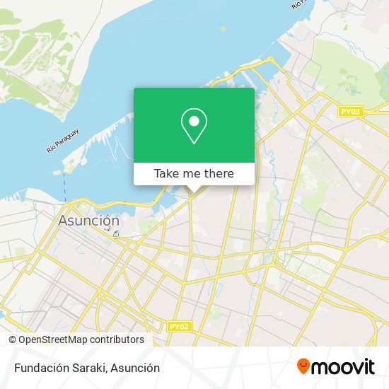 Fundación Saraki map