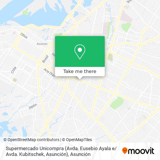 Supermercado Unicompra (Avda. Eusebio Ayala e/ Avda. Kubitschek, Asunción) map