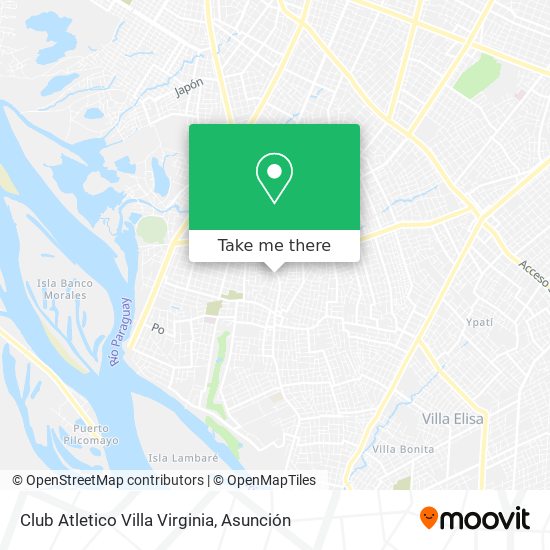 Club Atletico Villa Virginia map