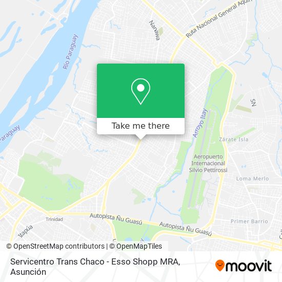 Servicentro Trans Chaco - Esso Shopp MRA map