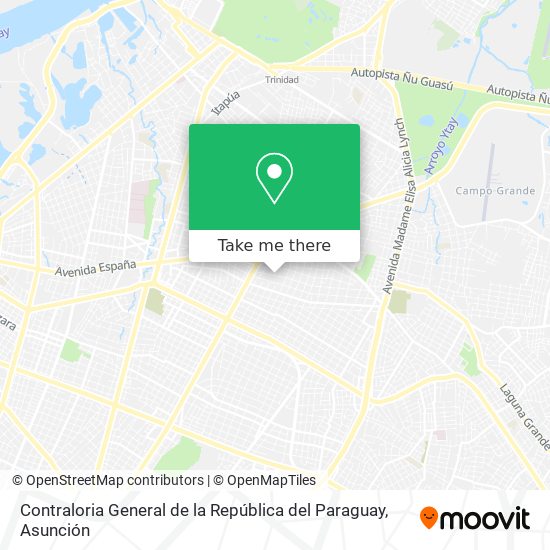 Mapa de Contraloria General de la República del Paraguay