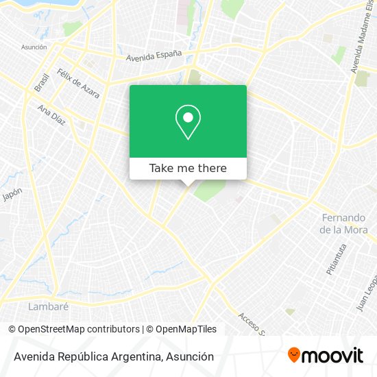 Avenida República Argentina map