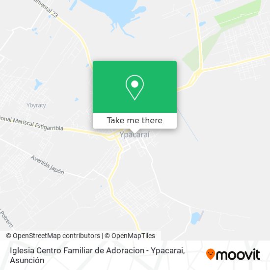Iglesia Centro Familiar de Adoracion - Ypacarai map