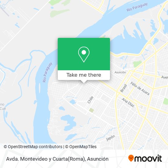 Avda. Montevideo y Cuarta(Roma) map