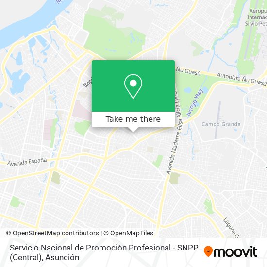 Servicio Nacional de Promoción Profesional - SNPP (Central) map