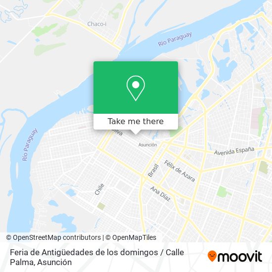 Mapa de Feria de Antigüedades de los domingos / Calle Palma