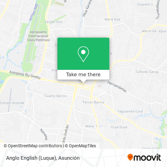 Mapa de Anglo English  (Luque)