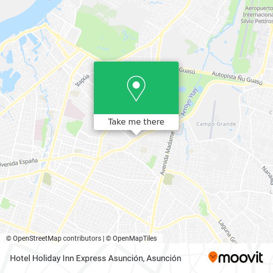 Hotel Holiday Inn Express Asunción map