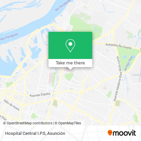 Mapa de Hospital Central I.P.S