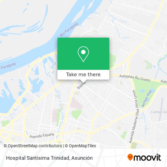 Hospital Santisima Trinidad map