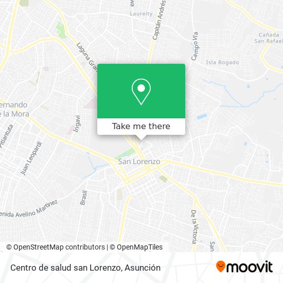 Centro de salud san Lorenzo map