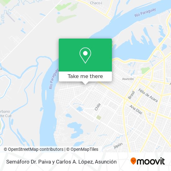 Semáforo Dr. Paiva y Carlos A. López map