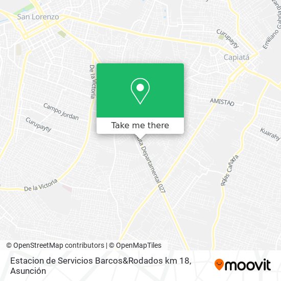 Mapa de Estacion de Servicios Barcos&Rodados km 18