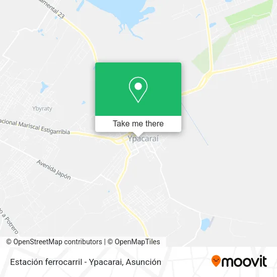 Estación ferrocarril - Ypacarai map