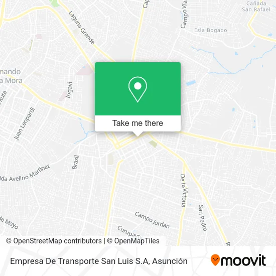 Mapa de Empresa De Transporte San Luis S.A