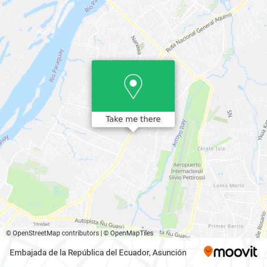 Mapa de Embajada de la República del Ecuador