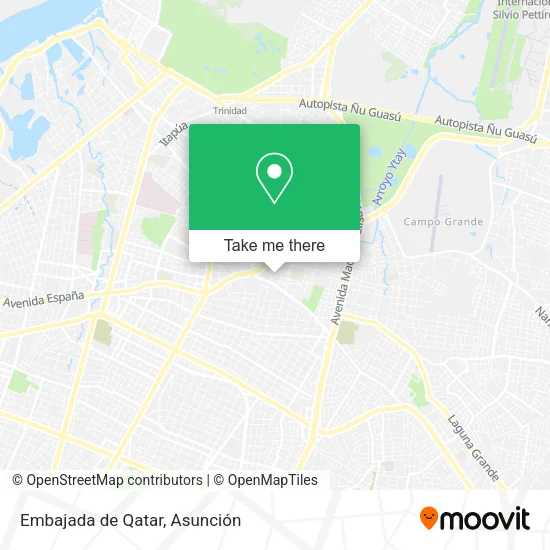 Embajada de Qatar map