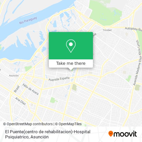 El Puente(centro de rehabilitacion)-Hospital Psiquiatrico map