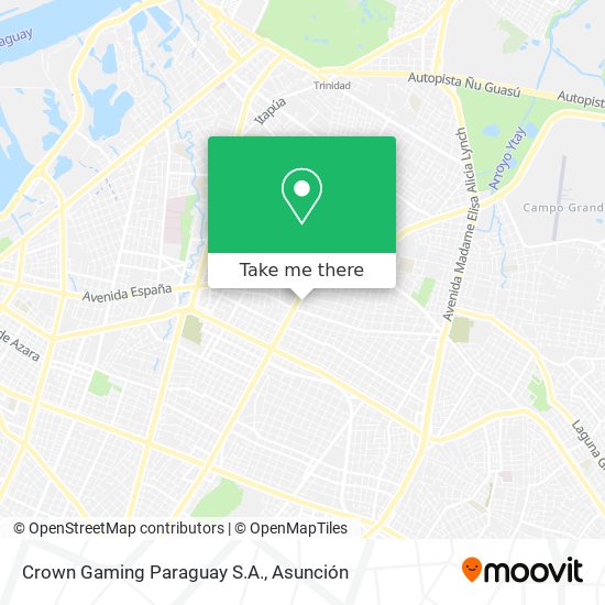 Crown Gaming Paraguay S.A. map