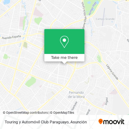 Touring y Automóvil Club Paraguayo map