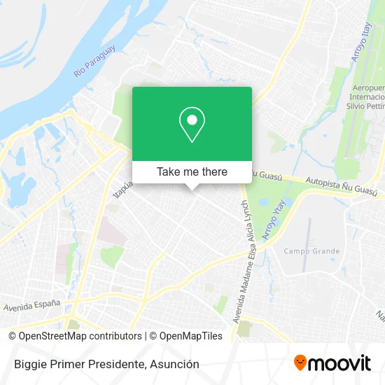 Biggie Primer Presidente map