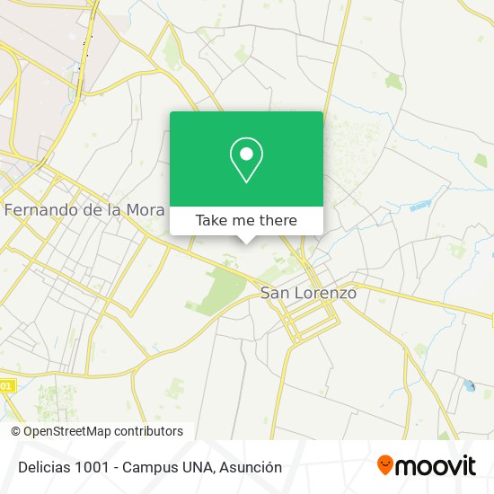 Delicias 1001 - Campus UNA map