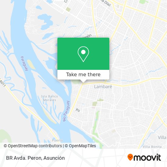Mapa de BR Avda. Peron