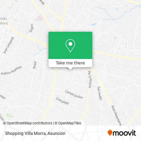 Shopping Villa Morra map